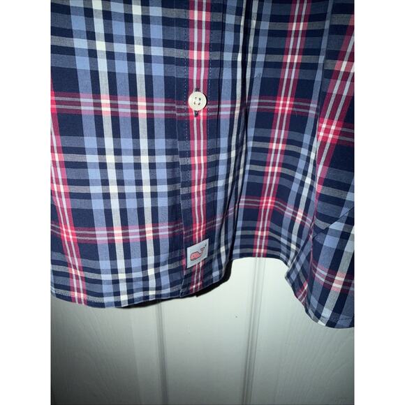 Vineyard Vines Men’s Slim Fit Murray Shirt Button Long Sleeve Blue Plaid XXL - Picture 4 of 6
